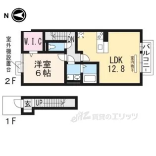 リビングタウン唐崎A棟【2階】の間取り