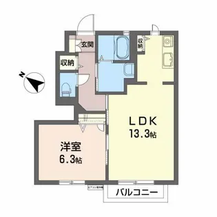 フォレストパーク【1階】の間取り