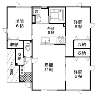 エスポワールI【1階】の間取り