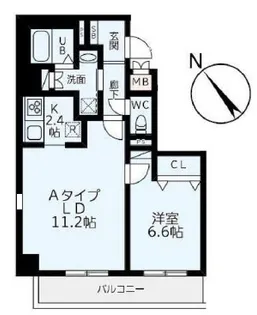 ハイブリッジ荻窪【4階】の間取り