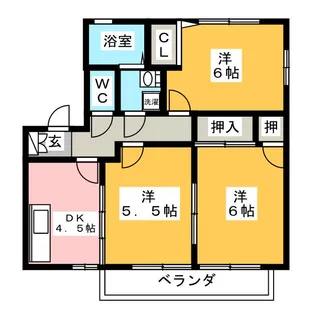 タウンズ碧 D棟【2階】の間取り