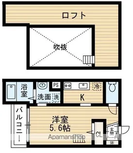 ココナッツ姪浜【1階】の間取り
