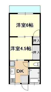 下田メゾンオークラ【1階】の間取り