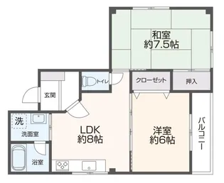 サツキハイツ【3階】の間取り