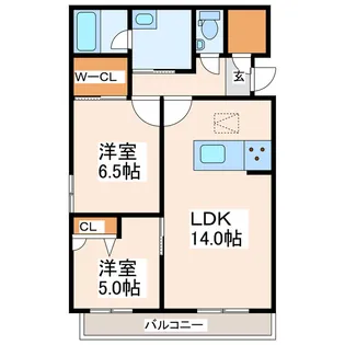 シャーメゾンHARU【2階】の間取り