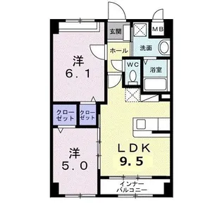 フィデール モリ【1階】の間取り