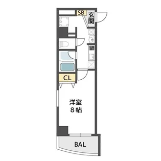 Will Do 千代崎【5階】の間取り