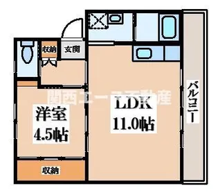 ビレッジハウス南小足第二【5階】の間取り