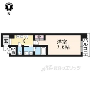プレゼンス堀川【4階】の間取り