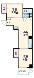タカノフラット【5階】の間取り