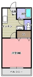 シャルムB【1階】の間取り