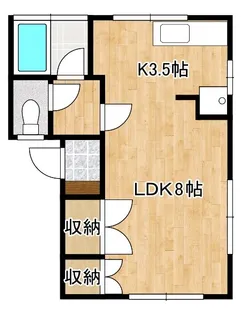 ヴィラ二日市【2階】の間取り