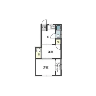 コーポ阪南町【3階】の間取り