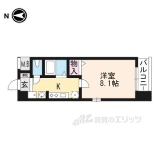 エスタシオン・デ・山科三品【4階】の間取り