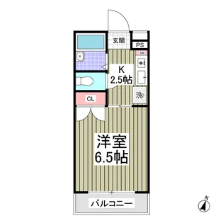 サキハウス【1階】の間取り