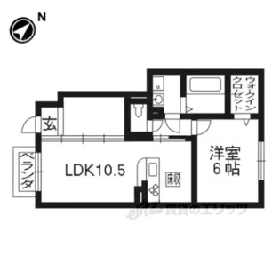 モダンコートWEST【1階】の間取り