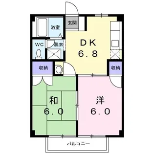コー・メー・ハイム【2階】の間取り