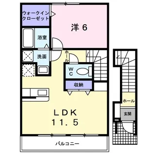 ブルックリンパークII【2階】の間取り