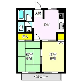シャルム・ルサ【1階】の間取り