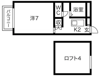 ラミアカーサ【2階】の間取り