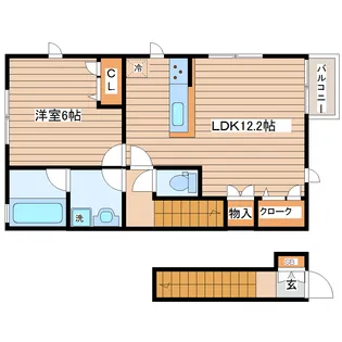 C Maison泉崎A棟【2階】の間取り