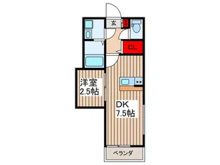 Leben東浦和【1階】の間取り