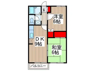 グランハイムせんげん台【2階】の間取り