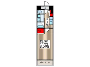 フリ-デ【6階】の間取り
