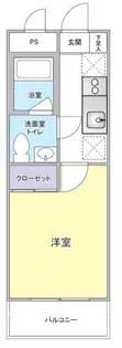 ユーシン武蔵小杉【2階】の間取り