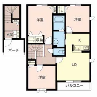 メゾン ルミエール【2階】の間取り