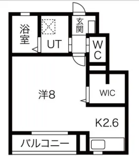 ミルフィーユ桜A棟【1階】の間取り