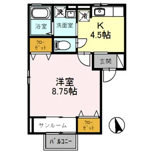 エクセラン12【2階】の間取り