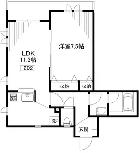 コート・アンソレイエ【2階】の間取り