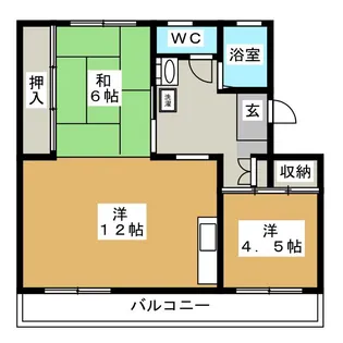 金杉台団地23号棟【3階】の間取り