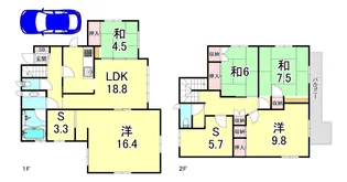 兵庫県神戸市垂水区桃山台6【一戸建】の間取り