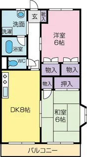 ルネスくさかべ【3階】の間取り