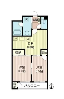ロゼ下目黒【1階】の間取り