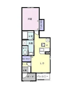 ピュア・ブリーゼ【1階】の間取り