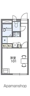 レオパレスフローリッシュ【2階】の間取り