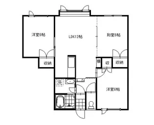 ハイツKAREN【2階】の間取り