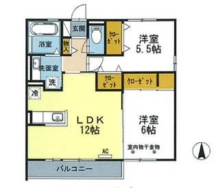 カーサ・セレーナ【1階】の間取り