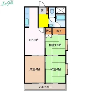 栄ビクトリーマンション【3階】の間取り