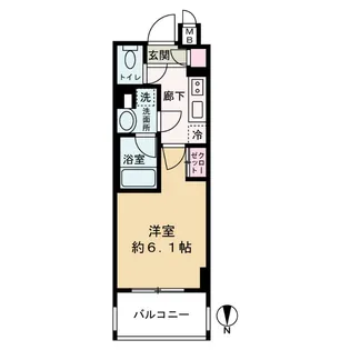 1Kの間取り画像