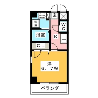 ロッククリスタル【4階】の間取り