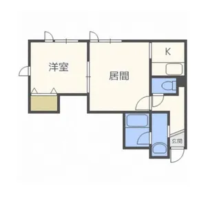 1LDKの間取り画像