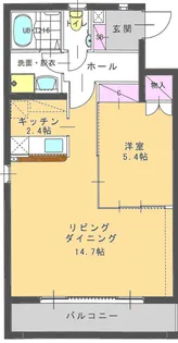 ローズコート千代田【1階】の間取り