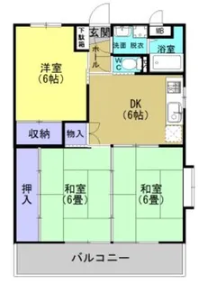 ウェルス武岡【2階】の間取り