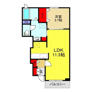 エミナンス南町【1階】の間取り