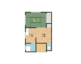 さかえ荘【2階】の間取り