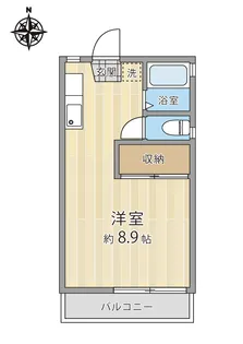フラワーハウス【2階】の間取り